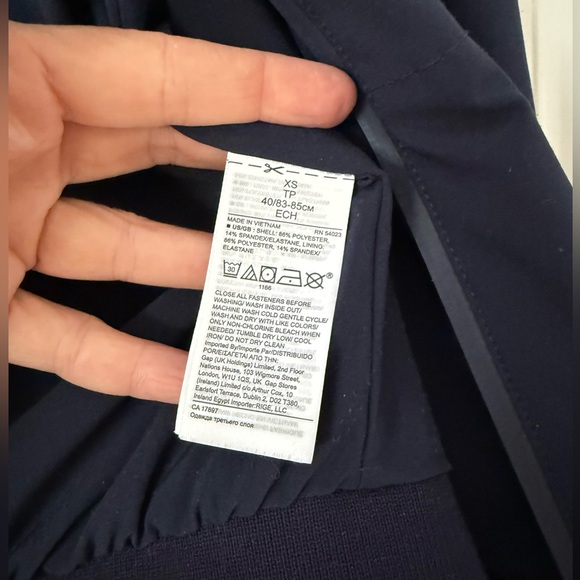 Banana Republic Navy Bomber Jacket, Size XS - Picture 5 of 7